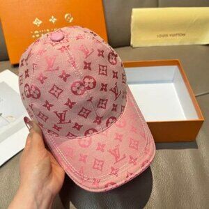 Louis Vuitton Monogram Shadow Baseball Cap - Pink, Includes Box